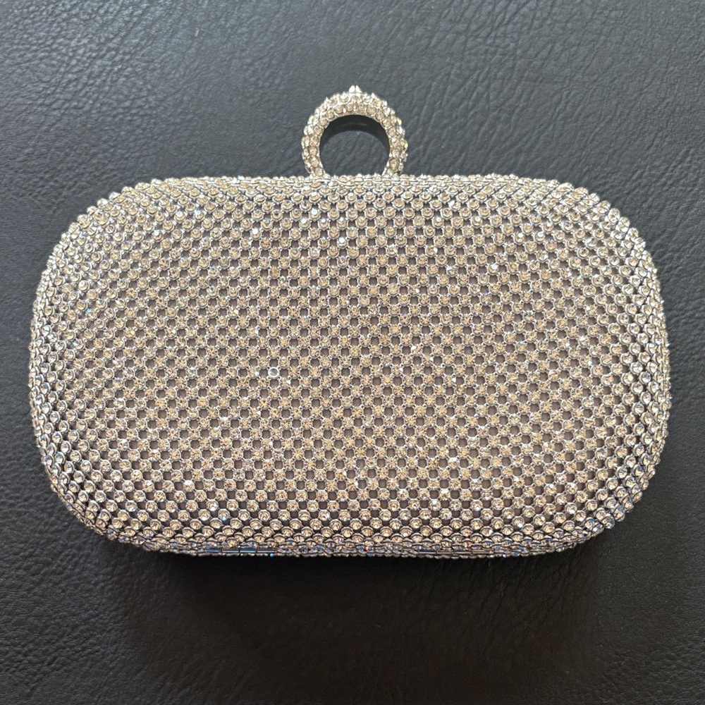 Elegant Silver Clutch Bag